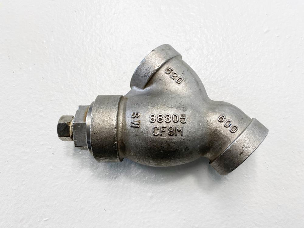 Hayward 1" NPT 600# CF8M Wye Y-Strainer 88305